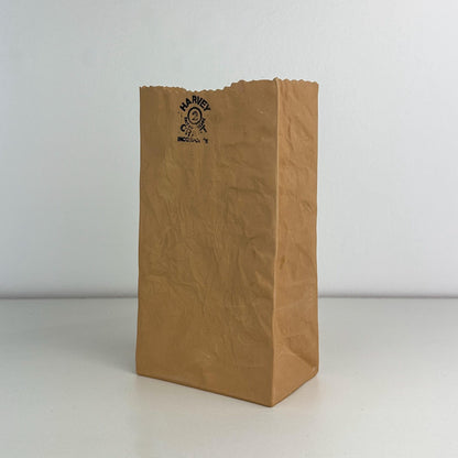 Michel Harvey Trompe-l'œil Paper Bag Porcelain Vase