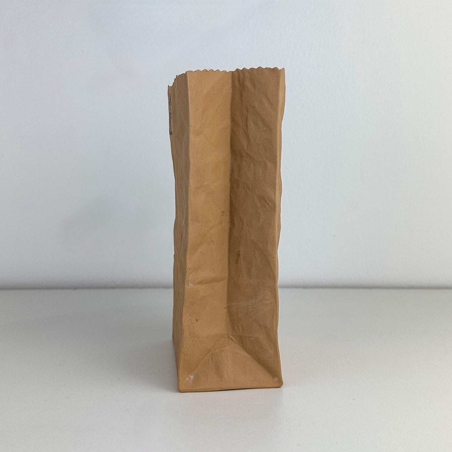 Michel Harvey Trompe-l'œil Paper Bag Porcelain Vase