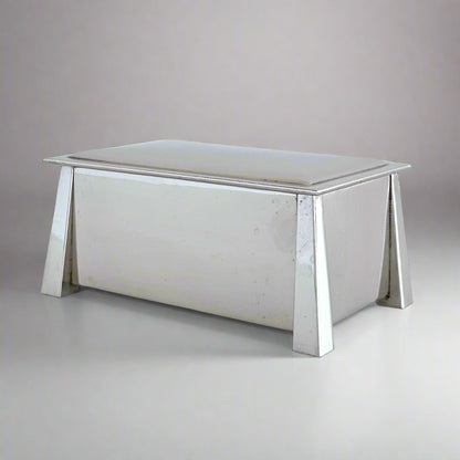 Early 20th Century Art Deco Nickel Silver Trinket Box