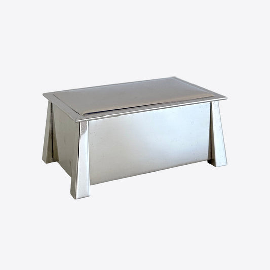 Early 20th Century Art Deco Nickel Silver Trinket Box