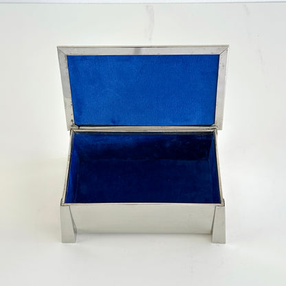 Early 20th Century Art Deco Nickel Silver Trinket Box