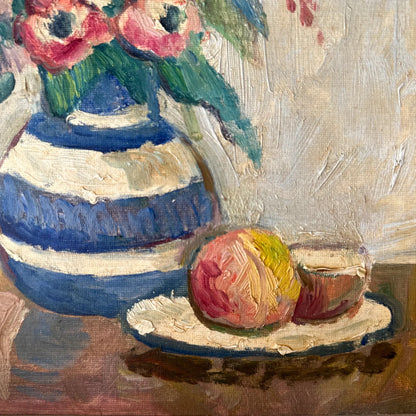 Orson Mid 20th Century Still Life Floral Oil Painting