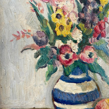 Orson Mid 20th Century Still Life Floral Oil Painting