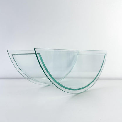 Postmodern Counterweight Glass Vase or Fruit Bowl
