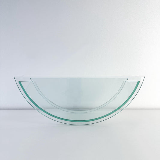 Postmodern Counterweight Glass Vase or Fruit Bowl