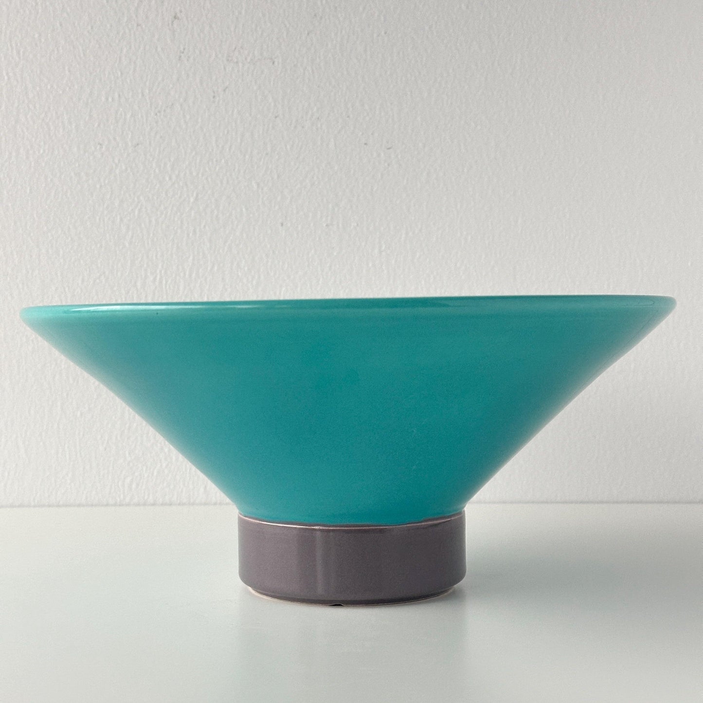 Postmodern Italian Pedestal Bowl by Boccato, Gigante & Zambugi for Sicart