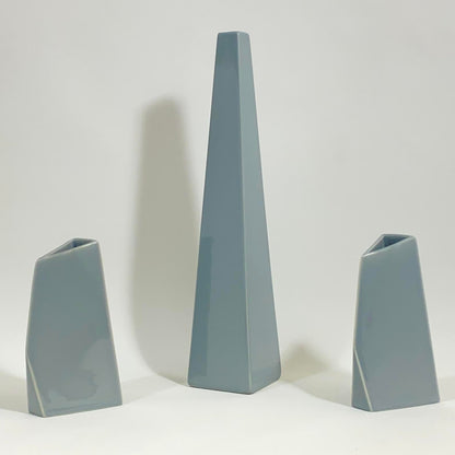Postmodern Mikasa Japan Geometric Vases- Set of 3