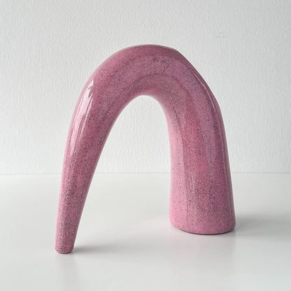 Postmodern Sculptural Ceramic Stiletto Vase