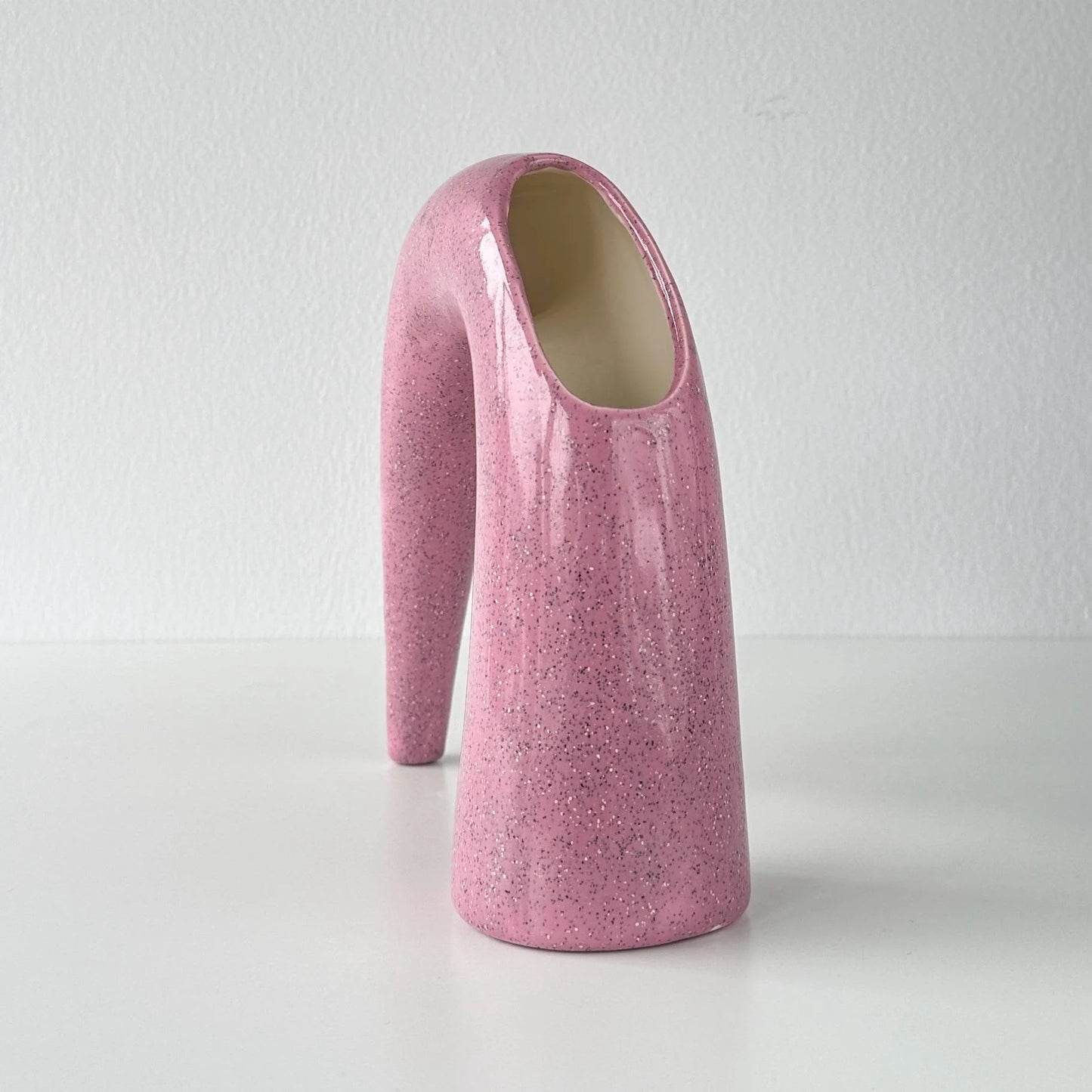 Postmodern Sculptural Ceramic Stiletto Vase