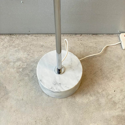 60s Reggiani Three Orb Chrome and Marble Floor Lamp
