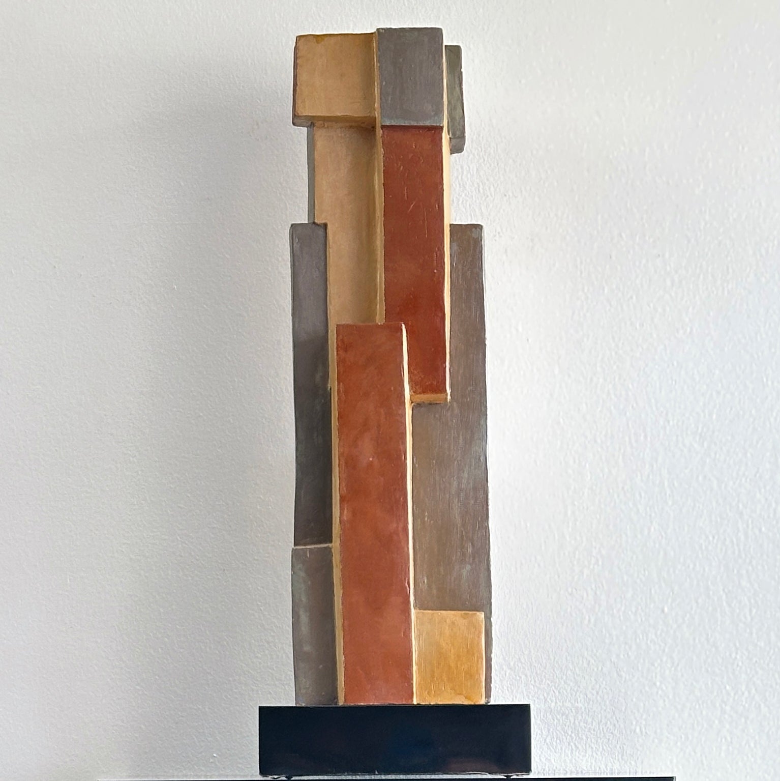 1976 Helen Simon "Lights and Shadows" Sculpture on Lucite Base