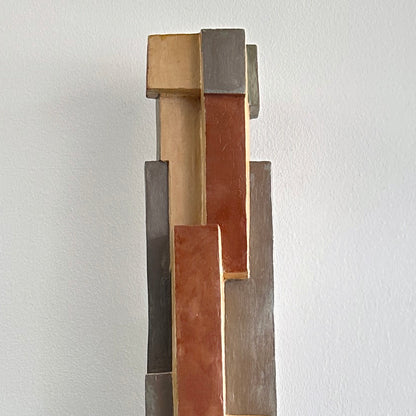 1976 Helen Simon "Lights and Shadows" Sculpture on Lucite Base