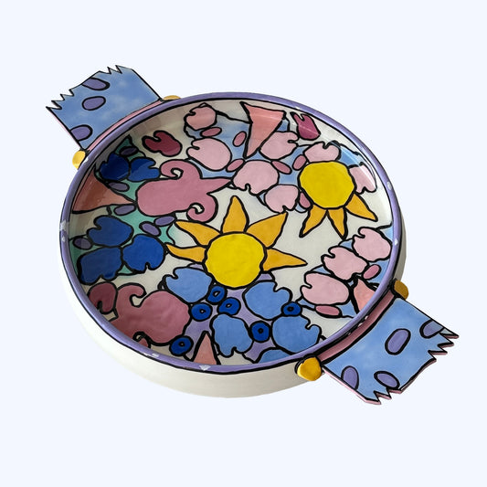 Postmodern Lynn Sherban Op Art Catchall Vide Poche