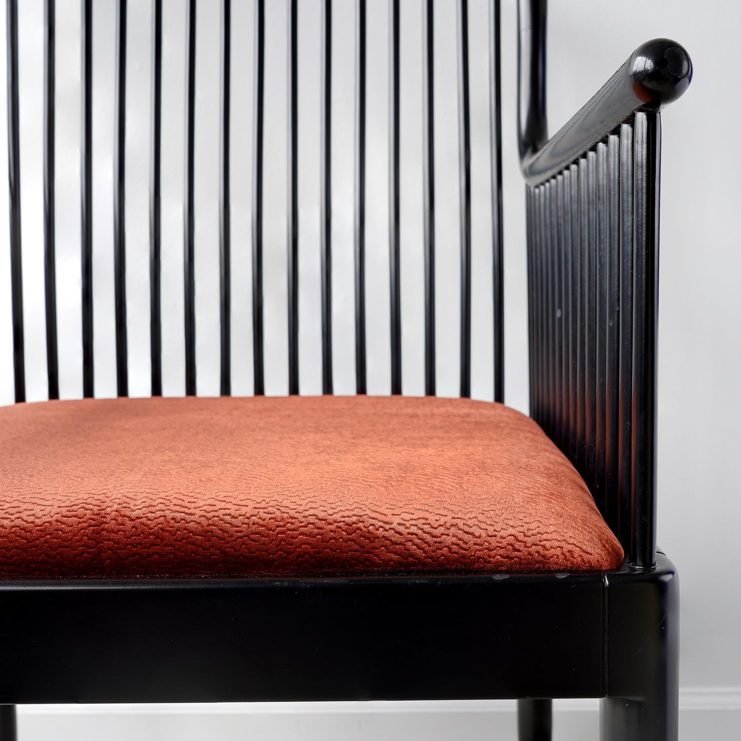 Vintage Stendig "Andover" Pair of Arm Chairs in Copper Rust Velvet