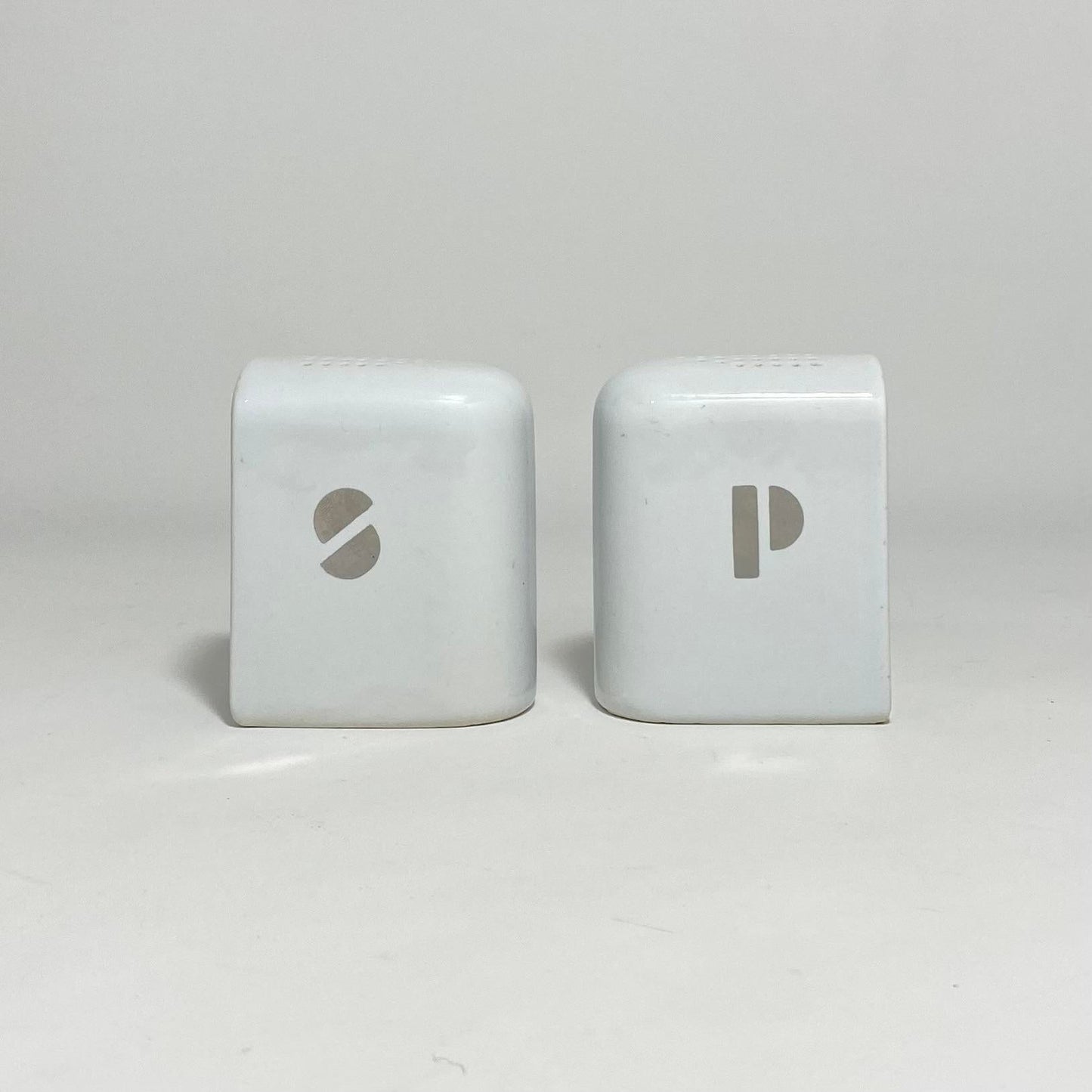 Bauhaus Ceramic Salt and Pepper Shaker Set