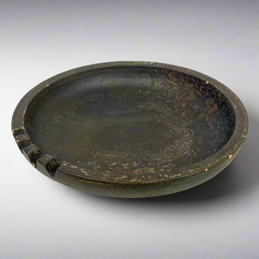 Bitossi Ceramic Ashtray With Etruscan Glaze Finish