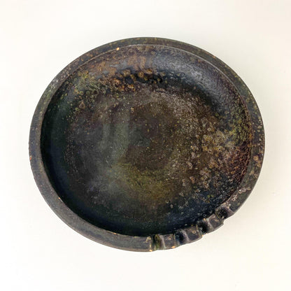 Bitossi Ceramic Ashtray With Etruscan Glaze Finish