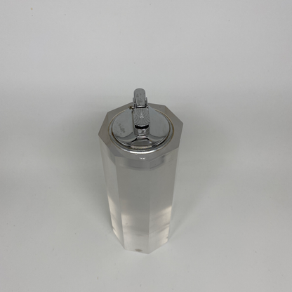 Opaque Lucite Faceted Table Lighter