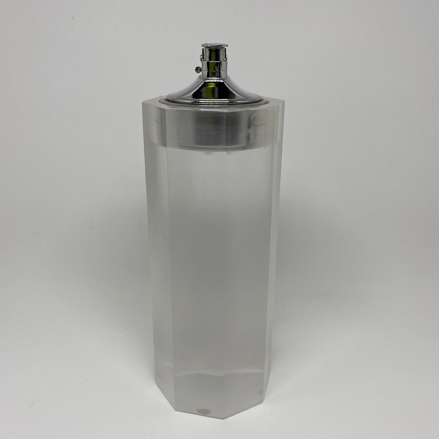 Opaque Lucite Faceted Table Lighter
