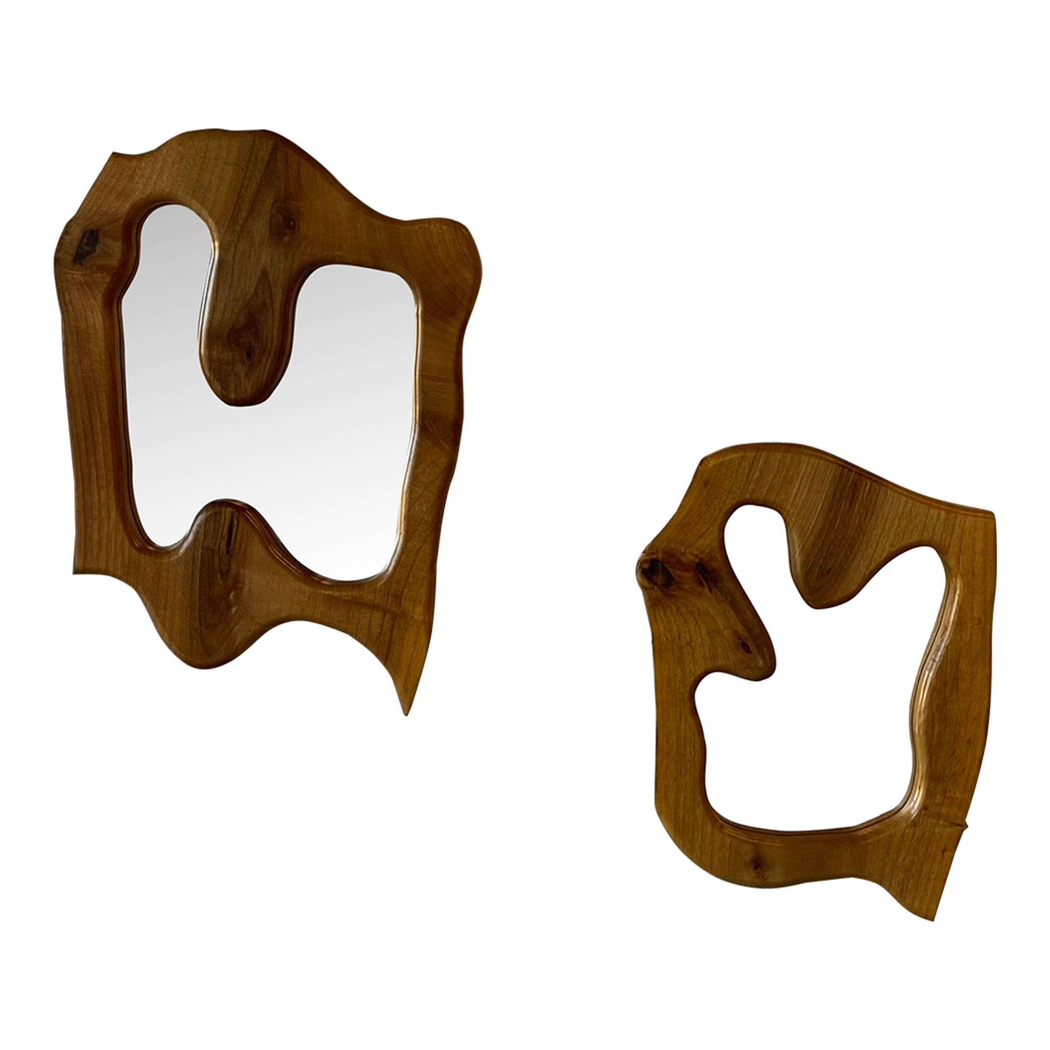 Organic Modern Abstract Wall Mirror Pair – The Beau Ideal